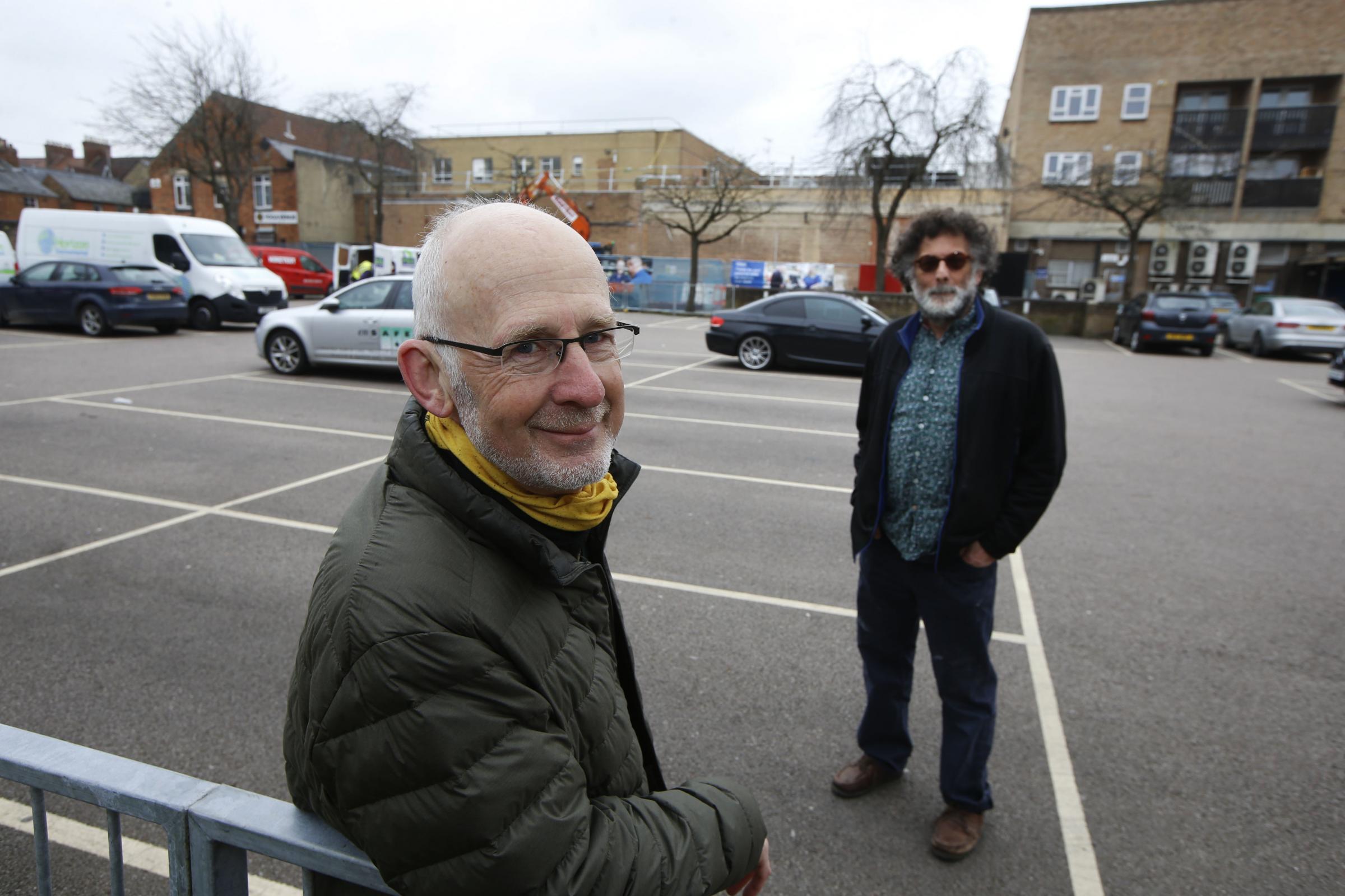A click and collect service will be run from the car park behind Tesco on Cowley Road while the shop is shut for 30 weeks of renovation work. Local councillors Craig Simmons and Dick Wolff (pictured) helped to negotiate the service..17/03/2021.Picture by