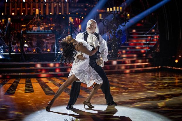 Oxford Mail: Oti Mabuse and Bill Bailey during a live show of Strictly Come Dancing. (BBC/PA)