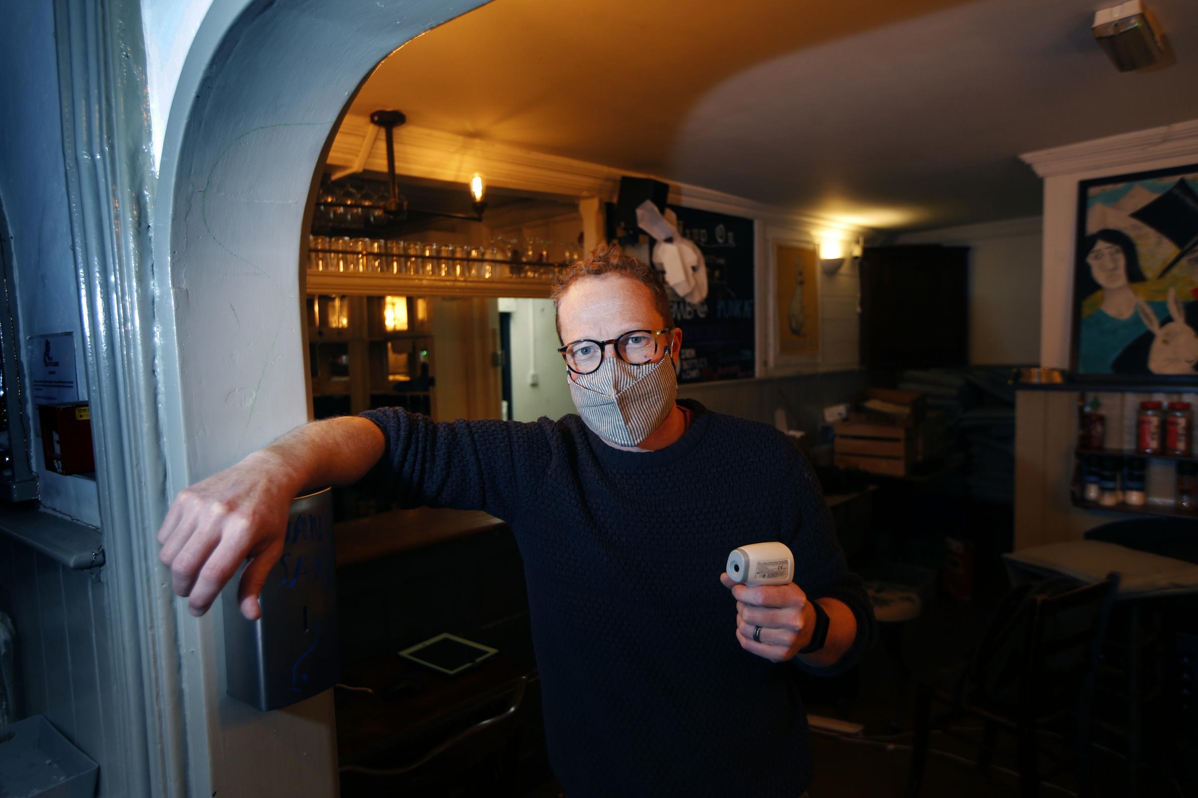 Ed Whinney who runs The White Rabbit pub in Friars Entry is looking forward to reopening Picture: Ed Nix