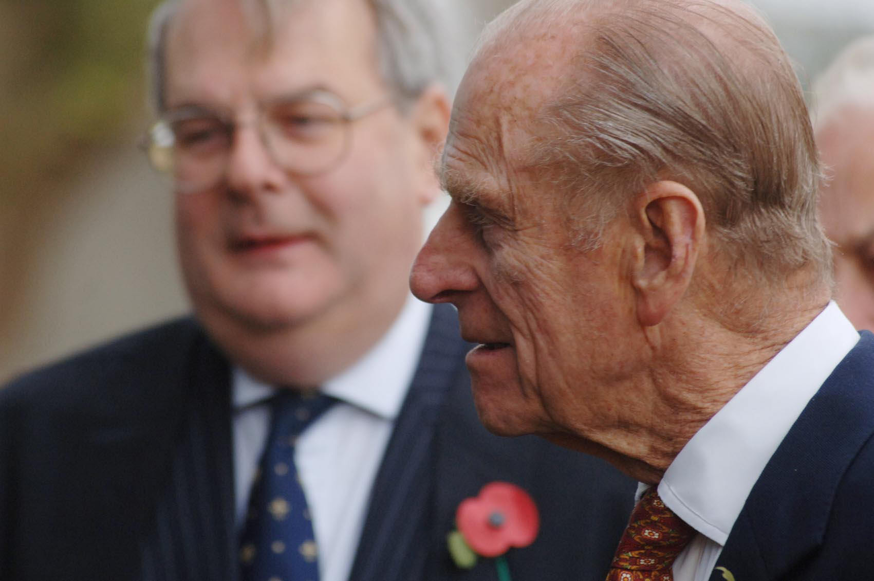Prince Philip with St Catherine’s College Master Prof Roger Ainsworth in 2005 for the official opening of new student accommodation
