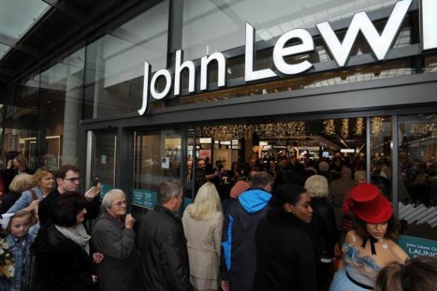Oxford Mail: A crush as shoppers queue for the opening of John Lewis in October 2017 Picture: Jon Lewis 