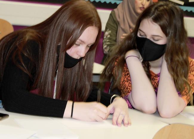 Pupils working on community projects at Oxford Academy