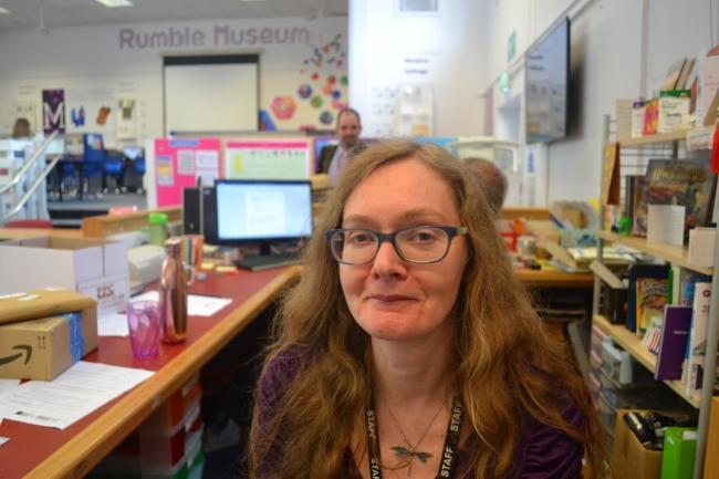 Lorna Robinson who runs the Rumble Museum at Cheney School 
