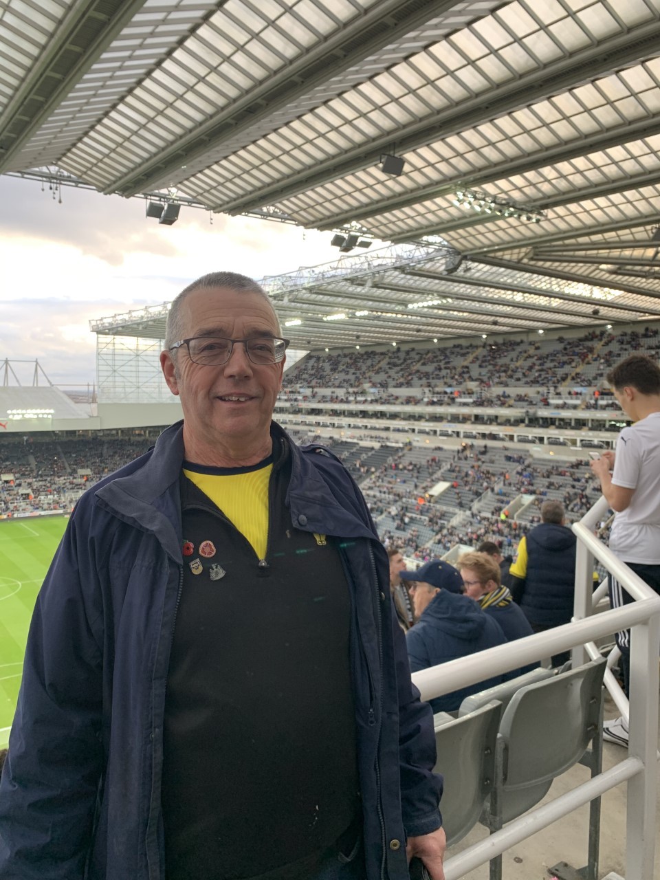 Andy Taylor’s dad at Newcastle