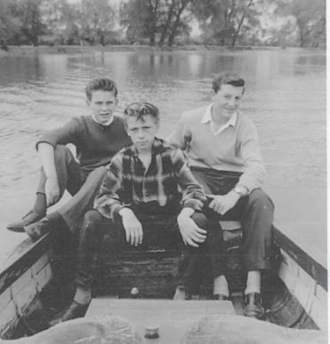 David Brown took this picture of his friends, left to right, Graham Thompson, David Watson and Graham Caleb, on the Thames at Port Meadow