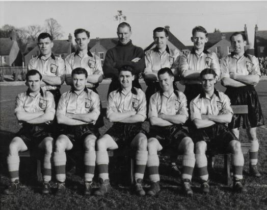 Headington United team that played Bolton Wanderers – back row, left to right, F Ramshaw, E Hudson, J Ansell, T Croker, B Craig, J Crichton, front, R Steel, B Peart, K Smith, B Duncan, D Maskell