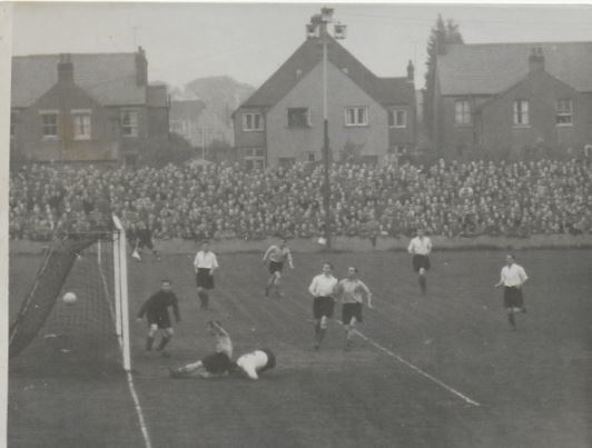 Crowds packed the Manor Road ground to see the Headington and Stockport replay