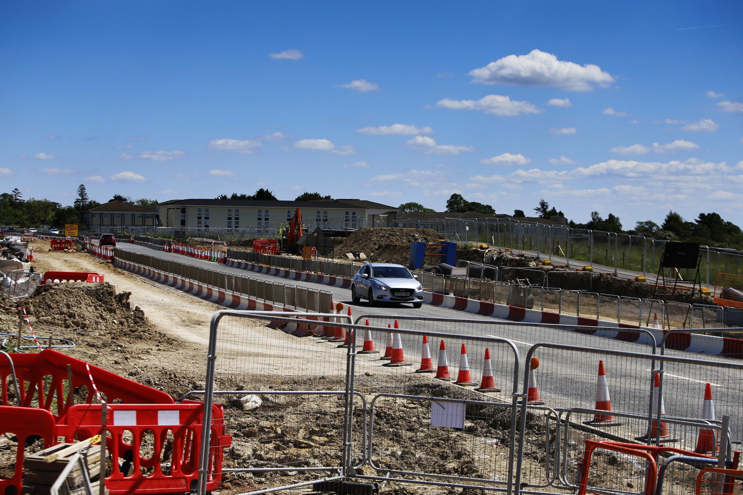 Construction near the Oxford North site, Wolvercote. Picture: Ed Nix
