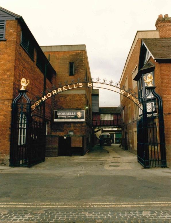 The Morrells Brewery main gate in 1994