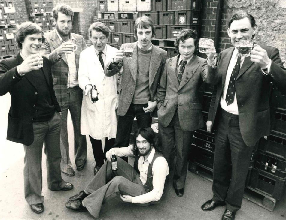 Students visit Morrells Brewery in 1976