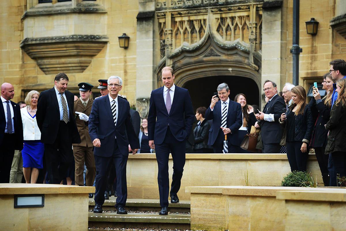 Prince William visited Magdalen College, the Weston Library and the Blavatnik School of Government in 2016