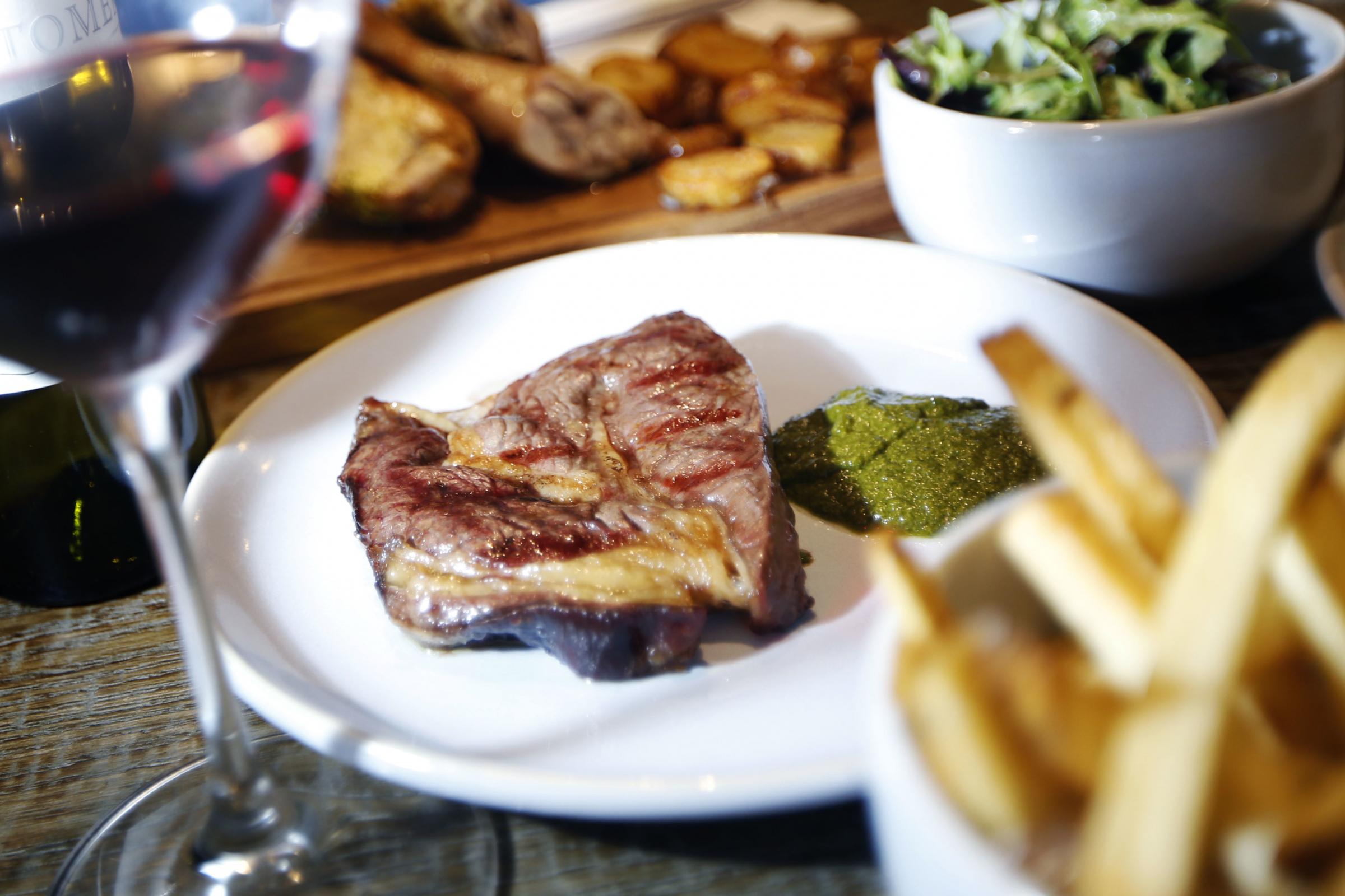 A tender rib-eye steak was the special at Wilding, Oxford. Picture by Ed Nix