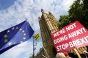 Anti-Brexit protesters outside the Houses of Parliament on Wednesday. Picture: Aaron Chown/PA Wire