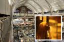 The Pitt Rivers Museum in Oxford. Inset, one of the shrunken heads which has now been removed