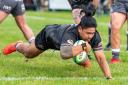Fred Tuilagi scored a late try for Chinnor at Darlington Mowden Park Picture: Simon Cooper