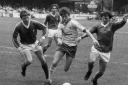 Andy Thomas playing for the U's against Wimbledon in 1982