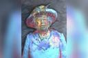 Ai-Da robot painted this portrait of Her Majesty the Queen Picture: Aidan Meller/PA WIRE