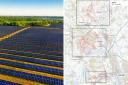 The three proposed sites of BotleyWest Solar Farm