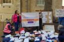 Protest by SEND families outside county hall