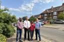 Councillor Dr Chukwudi Okeke on far left and councillor Mark Cherry second from the left