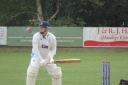 Horspath captain Will Eason batting at Grampound Road