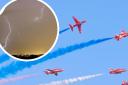 The Red Arrows said the weather conditions were 'not fit' for its display