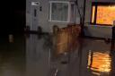 Flooded house in Campbell Road, Cowley, on Friday 13 October 2023