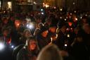 Hundreds gathered along with civic and faith leaders at a candlelit vigil in Oxford on Sunday