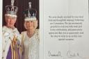 Card from Buckingham Palace sent to Bicester Concert Band