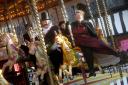 Guests enjoying festivities at LSD Promotion's Victorian Christmas market