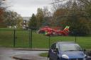 Thames Valley Air Ambulance lands at Pegasus School Primary School