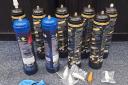 Police seized nine bottle of laughing gas
