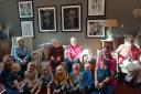 Residents and children at Glebefields  care home