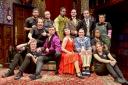 The hilarious 2023-24 Company of The Play That Goes Wrong at the Duchess Theatre. Picture: Robert Day