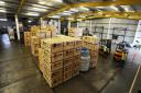 Oxfam's supply warehouse in Bicester