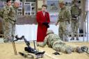 Princess Anne at St George's Barracks in Bicester