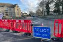 The road remained closed throughout Monday and some of Tuesday.