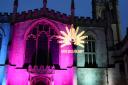 Magdalen College Chapel illuminated for Rare Disease Day