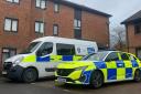 Police cars in Spenlove Close in Abingdon