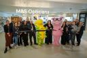 M&S Opticians was officially opened in the Gemini store by Percy Pig and Colin the Caterpillar