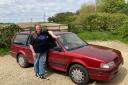 Event organiser Tanya Field and her own Montego.