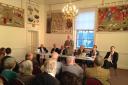 The hustings event at Woodstock Town Hall