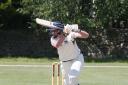 Jordan Garrett unfurls a superb cover drive during his half-century in Oxfordshire under 17s’ comfortable victory over Bedfordshire