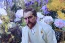 Louis Comfort Tiffany in the garden of his Long Island home