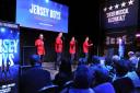 The audience joined the stars on stage for a preview of The Jersey Boys      Picture: JC Lewis Photography