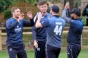 Oxfordshire's players celebrate a Shropshire wicket on Monday Picture: Ric Mellis