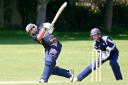 Muhammad Ayub top-scored with 56 for Oxford on Saturday, before being caught on the boundary trying to push the scoreboard alongPictures: Ric Mellis