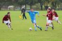 Steven Doyle (on the ball) netted for North Oxford Conservative Club against Checkendon
