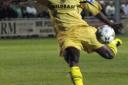 Yemi Odubade shoots wide against Histon