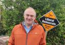 Liberal Democrat leader Ed Davey visiting Didcot on the local elections 2021 campaign trail.